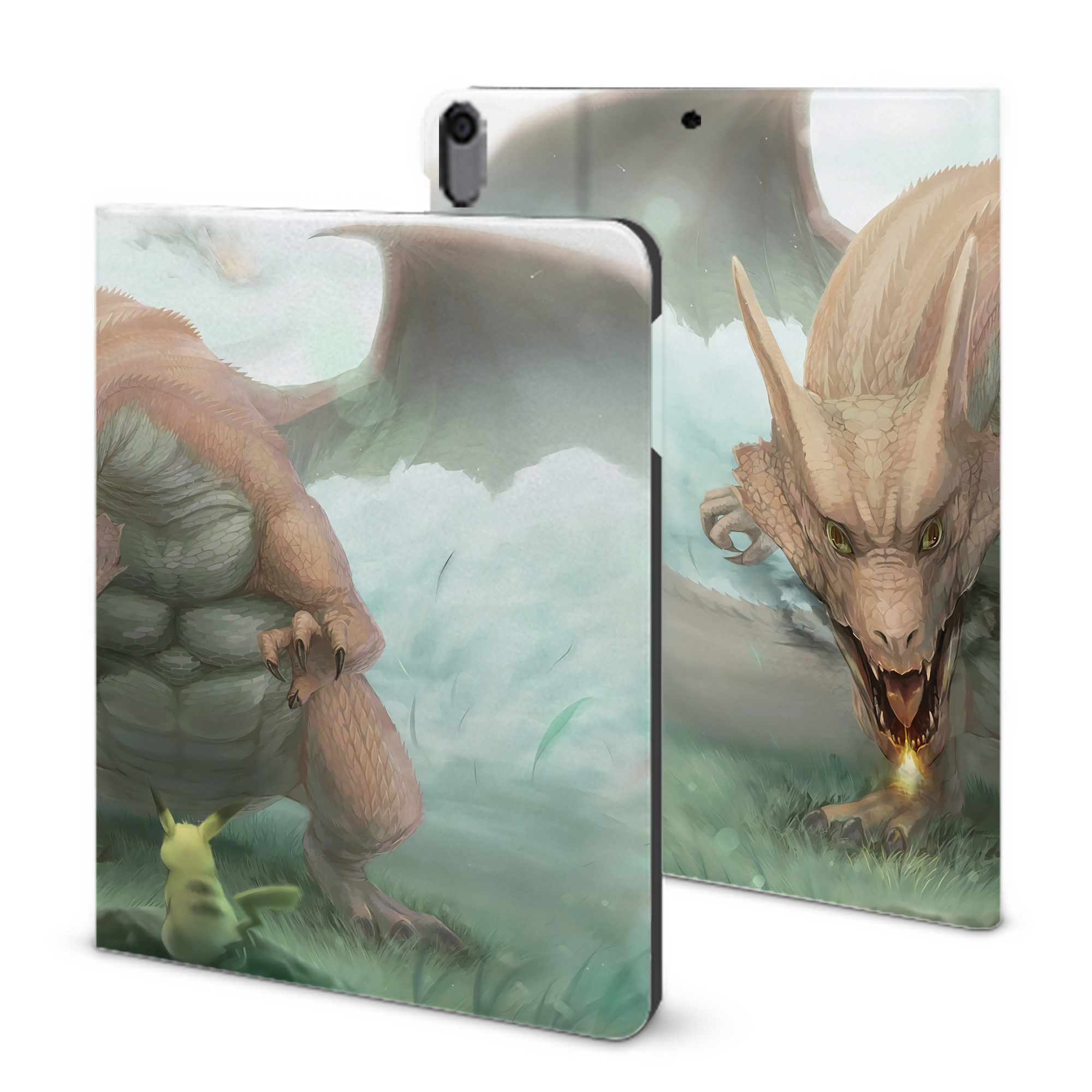 （画像用） ポケットモンスター Pokémon IPad ケース ブック型 PUレザー TPU 耐衝撃 軽量 薄型 ペン収納なし 全面保護 IPad 各モデル対応